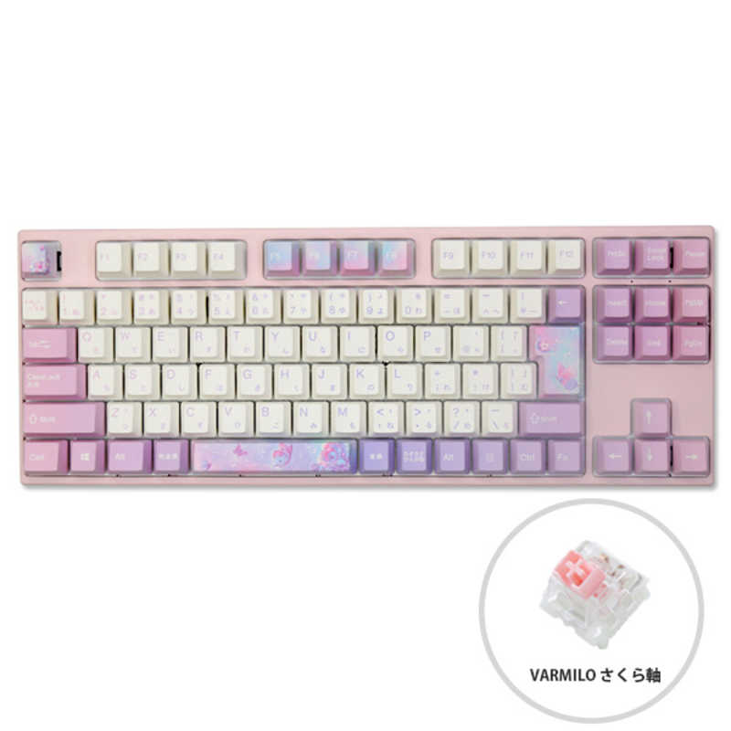 Varmilo@Q[~OL[{[h Dreams on Board 92(TN) [L /USB]@VEM92A030SAKURA