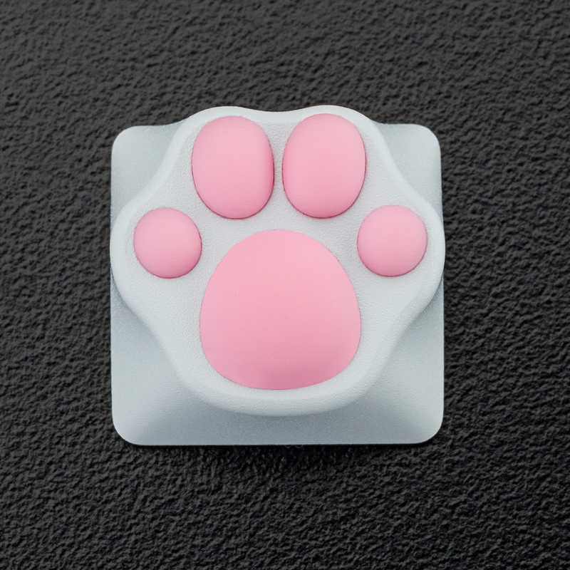 ZOMO　ABS Kitty Paw Keycap White Pink ゲーミングキーキャップ ホワイト　ABSKITTYPAWWHITEPINK 2