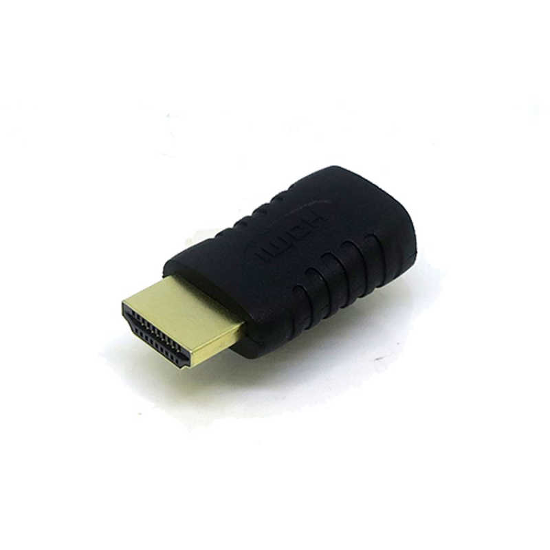 変換名人JAPAN　HDMI変換アダプタ ［HDMI オス→メス miniHDMI］ ブラック ［HDMI⇔miniHDMI /スタンダードタイプ］　HD4618