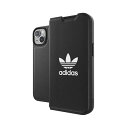 スマホケース 携帯ケース iphone14/13 ケース Adidas アディダス ブラック OR Booklet Case BASIC FW22 アイフォン アイホン 携帯カバー おしゃれ 可愛い かわいい