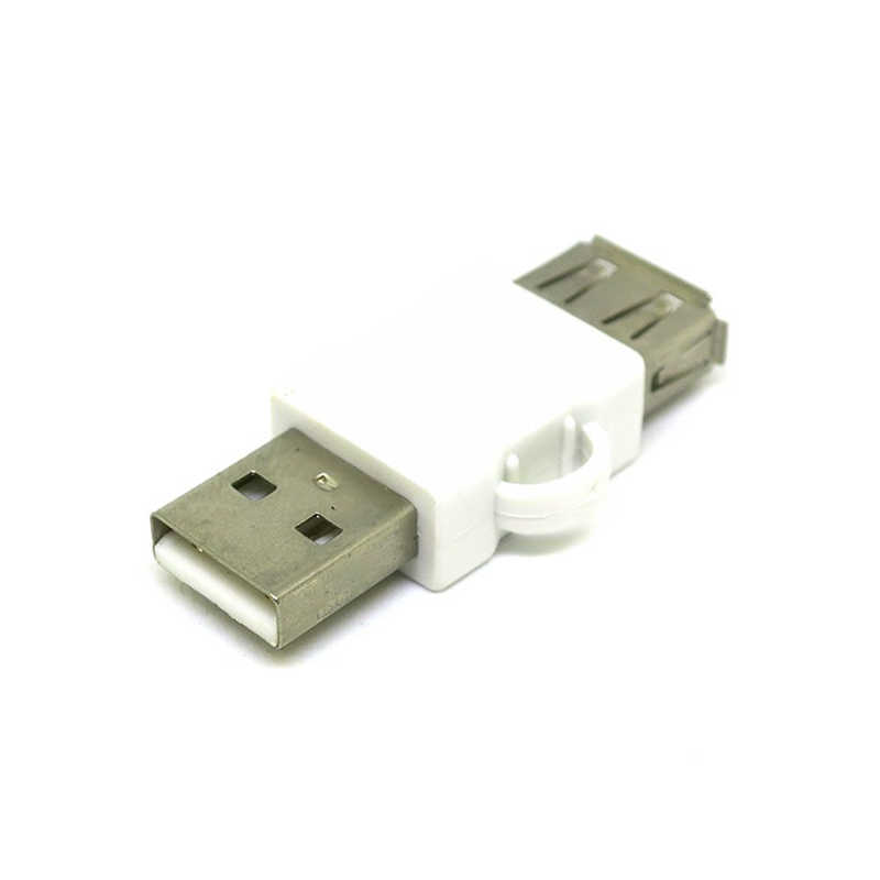 変換名人JAPAN　スマートフォン充電特化アダプタ 給電専用 USB A(オス)-USB A(メス) ブラック　OP7930