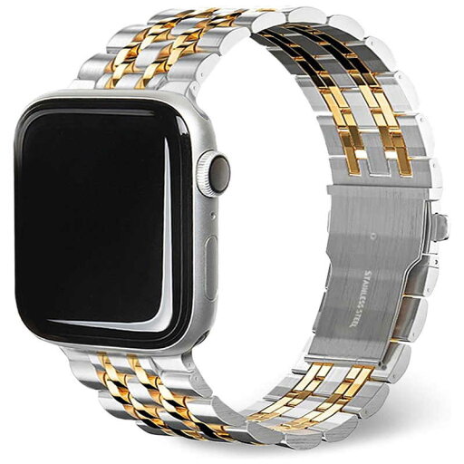 ROA SOLID METAL BAND for Apple Watch 49/45/44/42mm シルバー&ゴールド EGD24665AW ROA SOLID METAL BAND for Apple Watch 49/45/44/42mm シルバー&ゴールド EGD24665AW