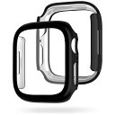 ROA ガラスフィルム一体型ケース for Apple Watch 41mm ブラック EGARDEN(エガーデン) EG24884AWBK(2)