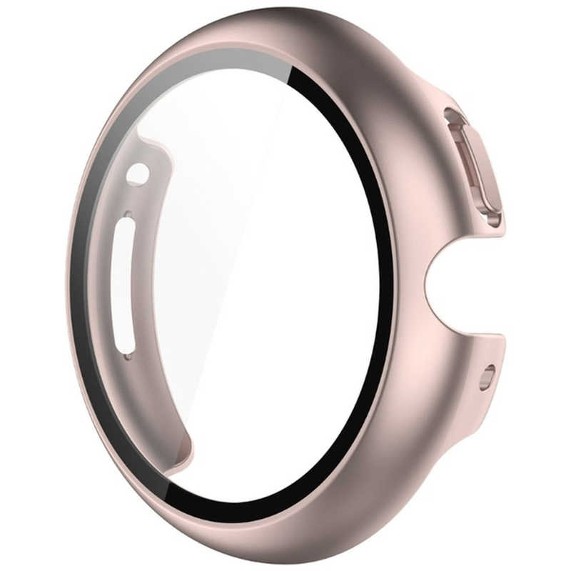 アイキューラボ　Google Pixel Watch 液晶ガラス付きPCカバー ローズゴールド　PWGLPCRGO