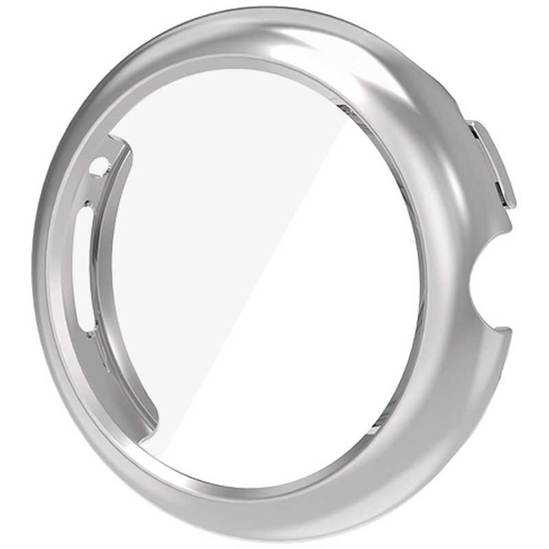 アイキューラボ　Google Pixel Watch TPUメタリックカバー シルバー　PWTPUMSV