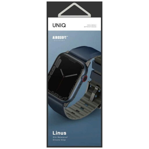 KENZAN LINUS AIROSOFT SILICONE APPLE WATCH STRAP 45/44/42MM ブルー UNIQ45MMLINUSBLU KENZAN LINUS AIROSOFT SILICONE APPLE WATCH STRAP 45/44/42MM ブルー UNIQ45MMLINUSBLU
