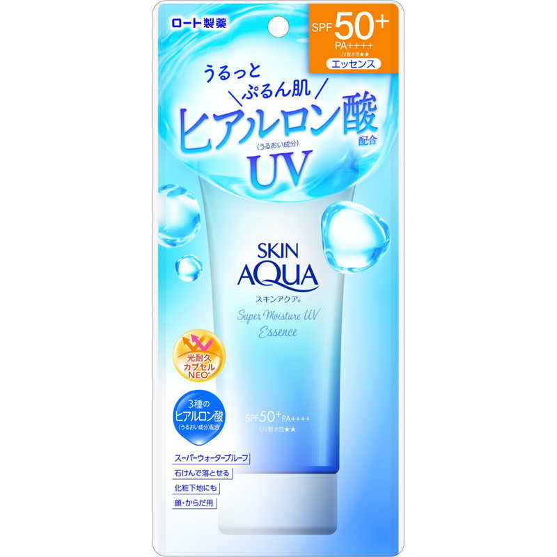 ロート製薬　SKIN AQUA(スキンアクア)スーパーモイスチャーエッセンス 80g SPF50+ ...