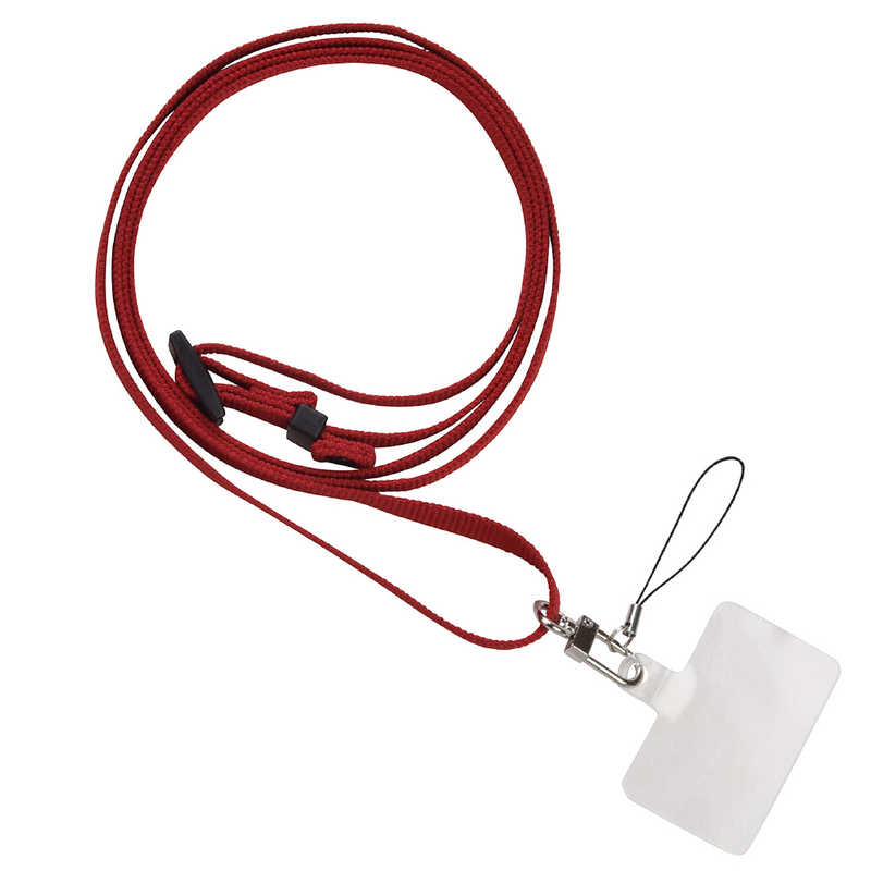 エツミ スマホショルダーストラップ クイックスライダー レッド レッド E2349