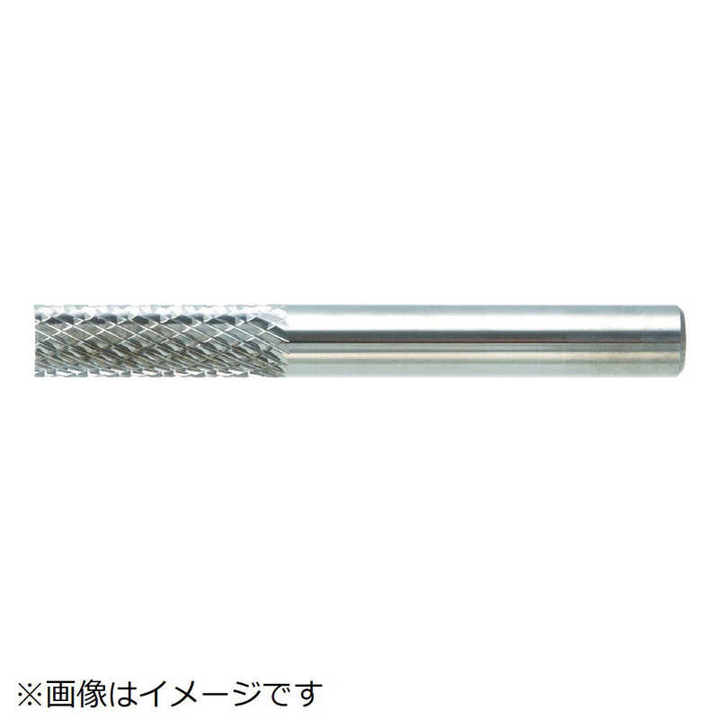 トラスコ中山　超硬バー 円筒型エンド刃 Φ5X刃長16X軸6 ダブルカット　TB1C050E