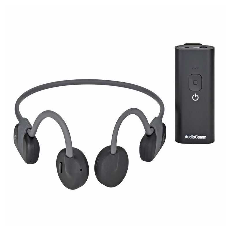 オーム電機　骨伝導イヤホン＋集音器セット AudioComm ［マイク対応 /骨伝導 /Bluetooth］　HP-BC500N