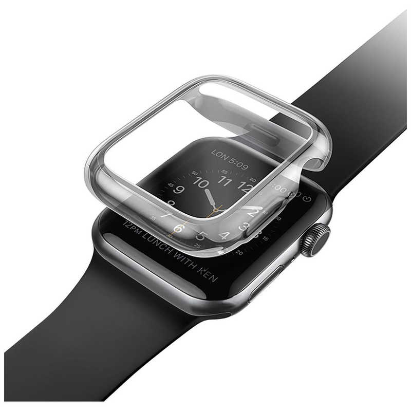 KENZAN　UNIQ GARDE HYBRID APPLE WATCH SERIES 4 ケース＋画面保護 (44MM) UNIQ SMOKED(TINTED GREY)　UNIQ44MMGARSMK