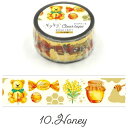 ワールドクラフト キラキラクリアテープ Honey KCT20010