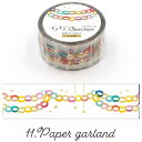 ワールドクラフト キラキラクリアテープ Paper garland KCT20011