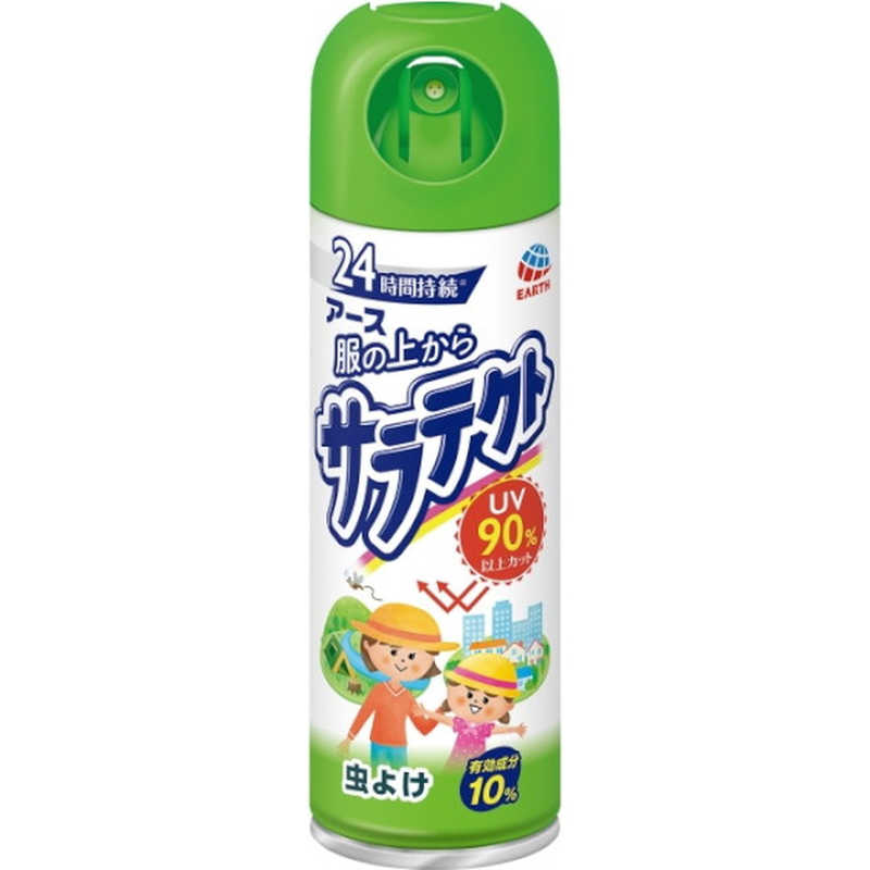 【商品解説】●虫よけ成分と紫外線吸収剤をW配合●虫よけ効果は24時間長持ち(使用環境により異なります。)●紫外線を90%以上カット(UV遮蔽率84%の綿に1秒/100平方センチメートル処理した場合、UV遮蔽率92%)●ノンパウダータイプなので、衣類が白くなりません。●有効成分10%【対象害虫】ユスリカ、アリ、チョウバエ、イガ、コイガ、ヨコバイ【スペック】●型式：（フクノウエカラサラテクト200ML）●JANコード：4901080190116仕様1：■適用害虫　ユスリカ、アリ、チョウバエ、イガ、コイガ、ヨコバイ仕様2：■有効成分　1缶（200mL）中　　ディート　4.0g（原液換算10％）　その他の成分：メトキシケイヒ酸エチルヘキシル、BG、無水エタノール、LPG【注意事項・特記事項】※キャンペーンやパッケージリニューアル等で掲載画像とは異なる場合があります。※開封後の返品や商品交換はお受けできませんこの商品は宅配便でお届けする商品です出荷可能日から最短日時でお届けします。※出荷完了次第メールをお送りします。配送サービス提供エリアを調べることができます「エリア検索」をクリックして、表示された画面にお届け先の郵便番号7桁を入力してください。ご購入可能エリア検索お買い上げ合計3,980円以上で送料無料となります。※3,980円未満の場合は、一律550円（税込）となります。●出荷可能日から最短日時でお届けします。（日時指定は出来ません。）　※お届け時に不在だった場合は、「ご不在連絡票」が投函されます。　「ご不在連絡票」に記載された宅配業者の連絡先へ、再配達のご依頼をお願いいたします。●お届けは玄関先までとなります。●宅配便でお届けする商品をご購入の場合、不用品リサイクル回収はお受けしておりません。●全て揃い次第の出荷となりますので、2種類以上、または2個以上でのご注文の場合、出荷が遅れる場合があります。詳細はこちら■商品のお届けについて商品の到着日については、出荷完了メール内のリンク（宅配業者お荷物お問い合わせサービス）にてご確認ください。詳しいお届け目安を確認する1度の注文で複数の配送先にお届けすることは出来ません。※注文時に「複数の送付先に送る」で2箇所以上への配送先を設定した場合、すべてキャンセルとさせていただきます。