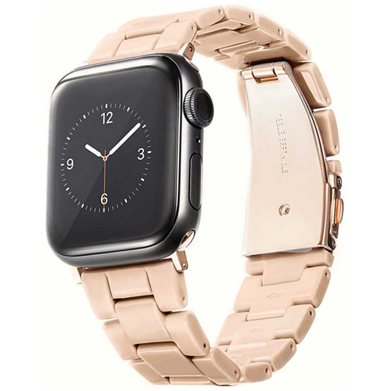 GAACAL　Apple Watch Series 1-8/SE1-2 38/40/41mm プラスチックバンド ピンクベージュ　Z00147PBA