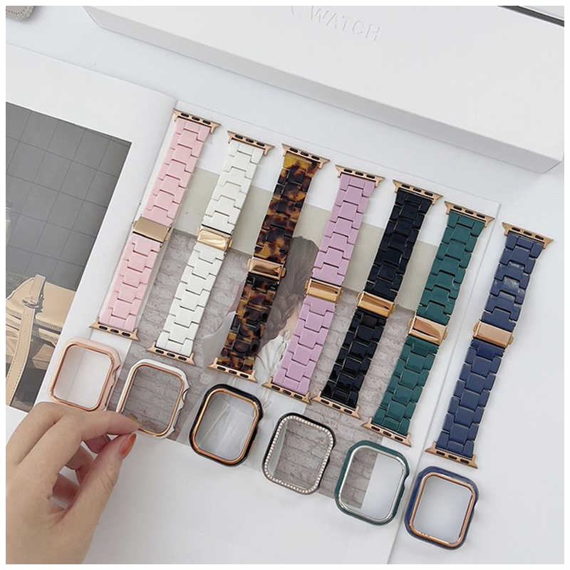 GAACAL　Apple Watch Series 1-8/SE1-2 38/40/41mm プラスチックバンド ピンクベージュ　Z00147PBA