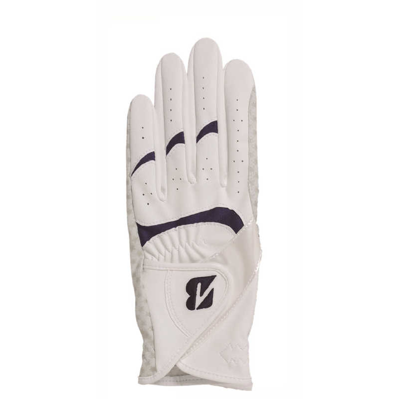 ブリヂストン　「レディース 両手用」ゴルフグローブ ULTRAGRIP LADY 2022(19cm/ホワイト×ネイビー)　GLG27BWN19