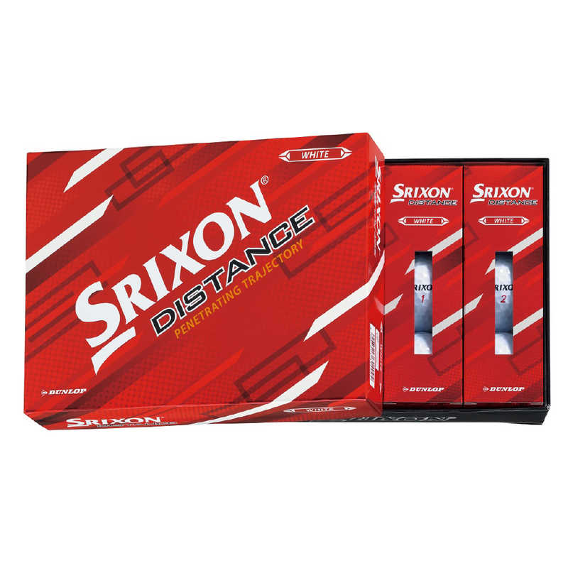 ダンロップ(スリクソン)　ゴルフボール SRIXON DISTANCE スリクソン ディスタンス《1ダース(12球)/ホワイト》SNDIS9WH　SNDIS9WH