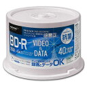 HIDISC@PREMIUM HIDISC BD-R ^ f[^p RۃfBA XshP[X 40 [25GB  CNWFbgv^[Ή]@HDBDR130RP40NBA