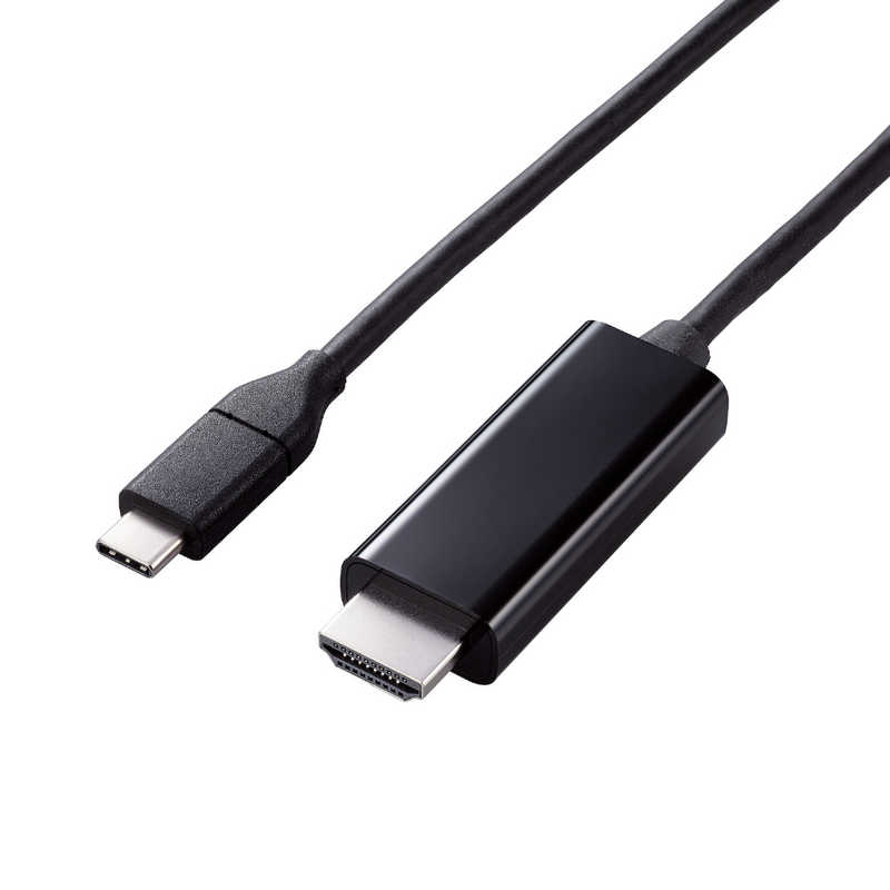 GR@ELECOM@USB Type-C to HDMI ϊ P[u 1m 4K 60Hz 炩 ~[O }`fBXvCΉ ubN@MPA-CHDMIY10BK