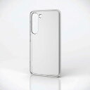 エレコム ELECOM Galaxy S23 ケース ハイブリッド カバー 衝撃吸収 スリム カメラ周り保護 ストラップホール付 クリア PM-G231HVCK...