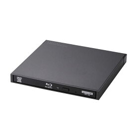 エレコム ELECOM 外付け ブルーレイドライブ UHD BD対応 薄型 コンパクト ブラック LBD-PWB6U3CSBK
