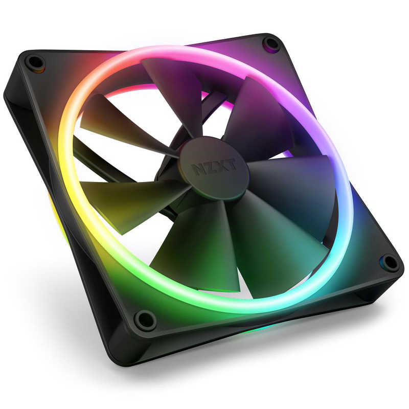 NZXT ケースファン ［ 140mm /1800RPM ］ F series RGB DUO FAN ブラック ブラック RF-D14SF-B1