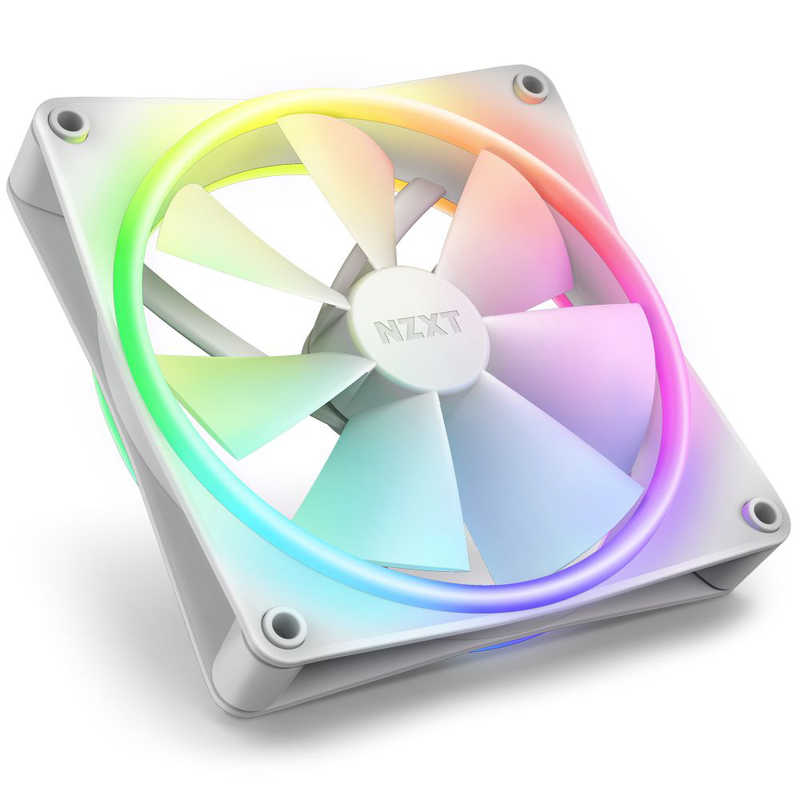 NZXT ケースファン ［ 140mm /1800RPM ］ F series RGB DUO FAN ホワイト ホワイト RF-D14SF-W1