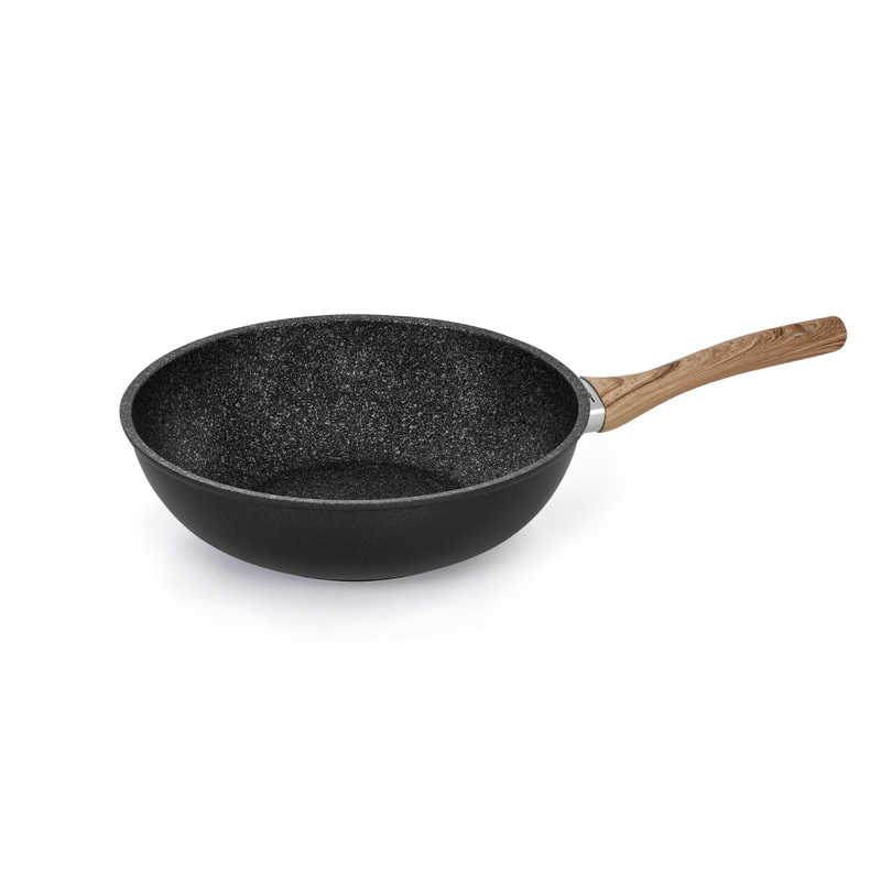 BARAZZONI　IH対応 ウォーク 28cm Granitica Extra Induction Eco Legno ブラック ［IH対応］　85515612825