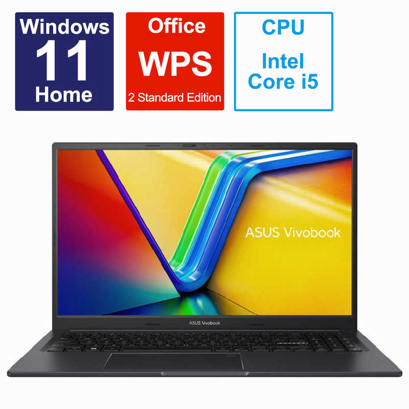 ASUS エイスース ノートパソコン Vivobook 15X 15.6型 /Windows11 Home /intel Core i5 /メモリ：16GB /SSD：512GB /WPS Office /2023年4月モデル インディーブラック K3504ZA-BQ064W