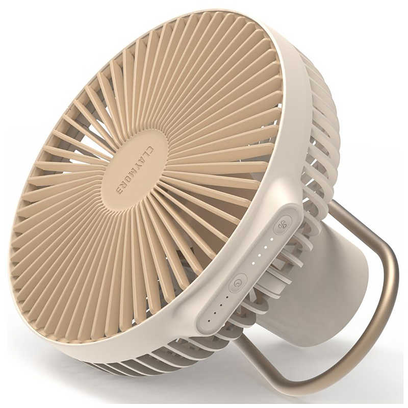 クレイモア　卓上扇風機 DCモーター搭載 (省エネタイプ) FAN V600＋ 充電式 SAND BEIGE　CLFNV610