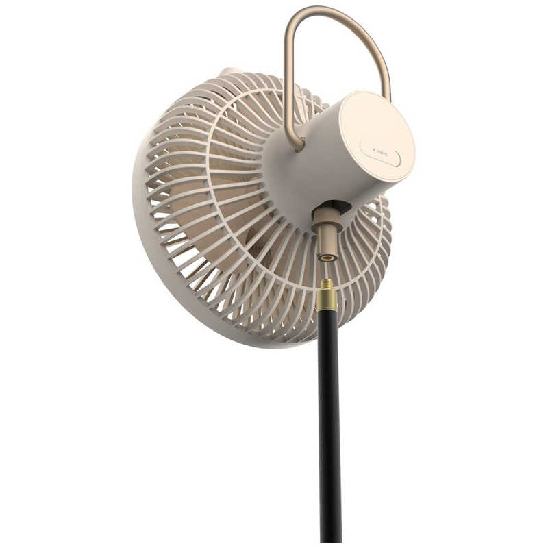 クレイモア　卓上扇風機 DCモーター搭載 (省エネタイプ) FAN V600＋ 充電式 SAND BEIGE　CLFNV610