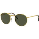 レイバン　Ray-Ban サングラス NEW ROUND RB3637 919631 50mm レジェンドゴールド/グリーン　RB3637_91963150