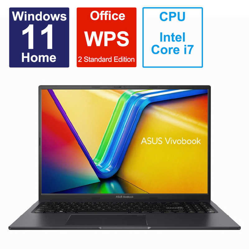ASUS Vivobook 16X [16.0 /Windows11 Home /intel Core i7 /ꡧ16GB /SSD512GB /WPS Office /2023ǯ5ǥ ] ǥ֥åK3604ZA-MB032W