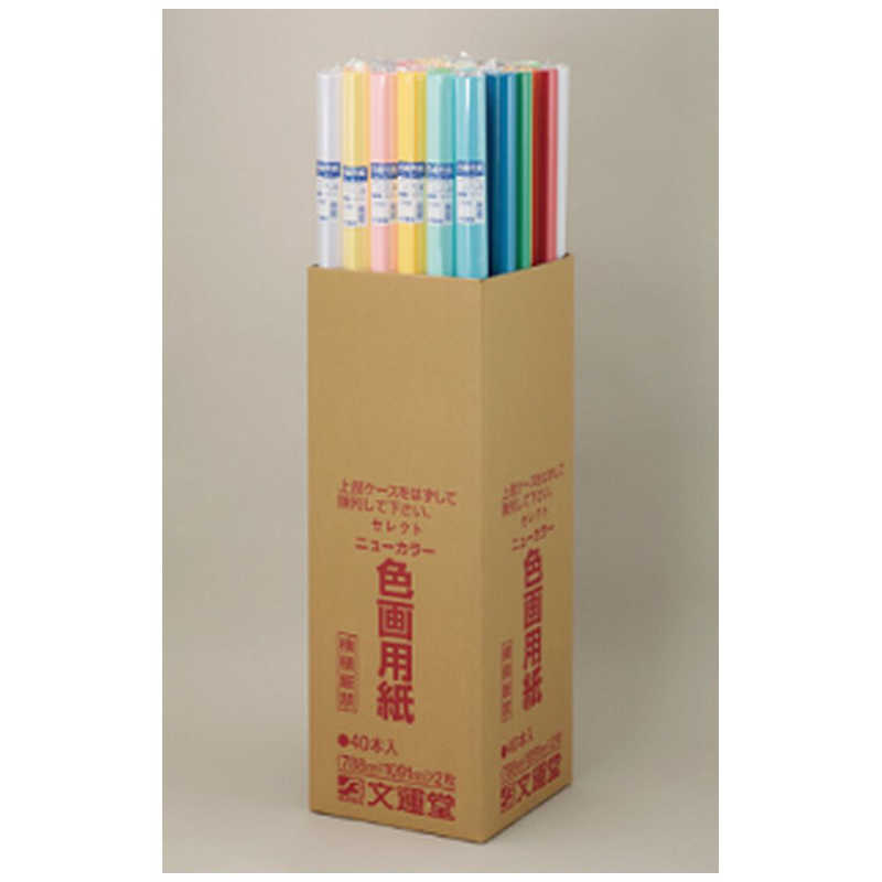 文運堂　カラー巻紙 白　2100