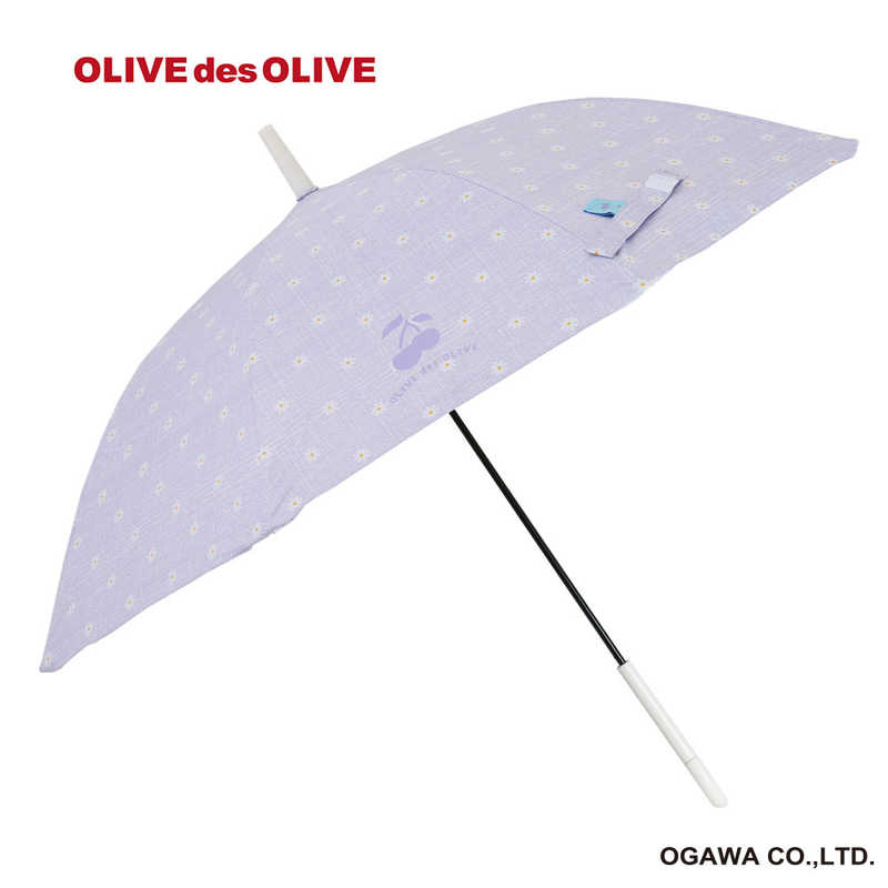 小川　キッズ長傘 花柄 OLIVEdesOLIVE パープル 23OL-58B-1 PP ［晴雨兼用傘 /子供用 /58cm］　23OL58B1PP