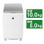 シャープ　SHARP　縦型洗濯乾燥機 洗濯10.0kg 乾燥5.0kg　ES-PT10H-S シルバー系（標準設置無料）
