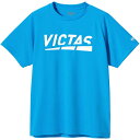 VICTAS　男女兼用 ユニセックス プレイ ロゴ ティー PLAY LOGO TEE(150サイズ/ターコイズ)　632101