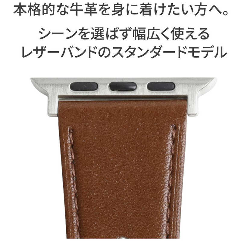 バンビ　Apple Watch対応バンド スタンダードカーフ ブラウン　RWC028CW