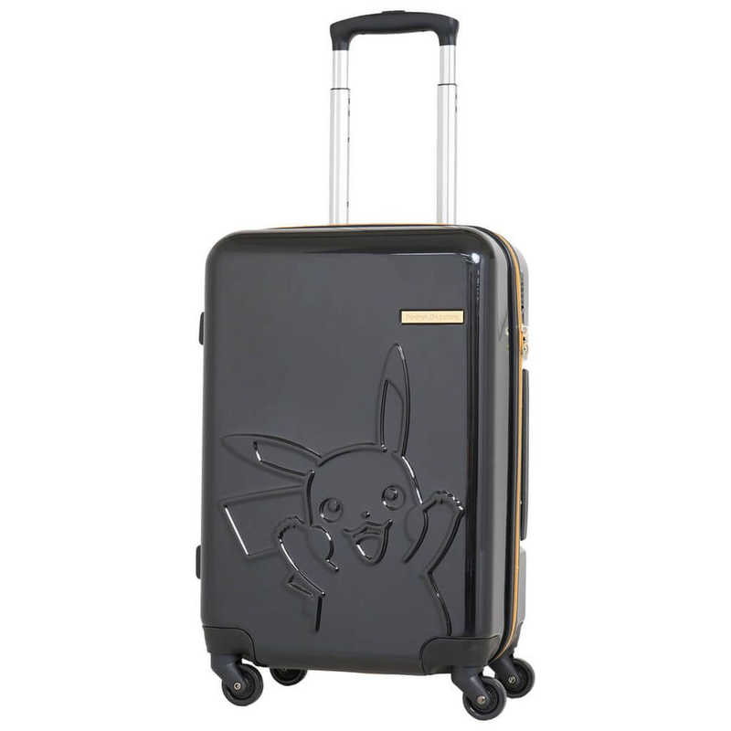 ポケモン　ピカチュウ キャリーケース ブラック [TSAロック搭載 /約37L /2泊〜3泊]　PK086450BK