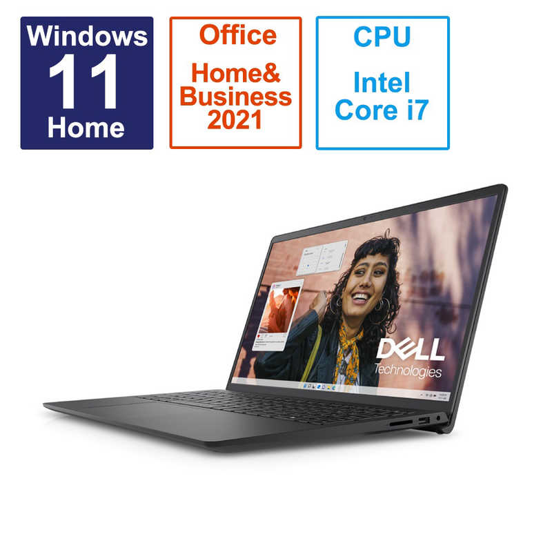 DELL　デル　ノートパソコン Inspiron 15 3530 カーボンブラック　NI385-DNHBBC