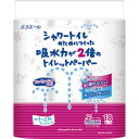 大王製紙 elleair(エリエール)シャワートイレのためにつくった吸水力が2倍のトイレットペーパー フラワープリント 香り付き 18ロール