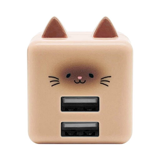 ラスタバナナ モバにゃー AC充電器 USB A×2ポート 2.4A モネ RAC2A2A02MNE ラスタバナナ モバにゃー AC充電器 USB A×2ポート 2.4A モネ RAC2A2A02MNE