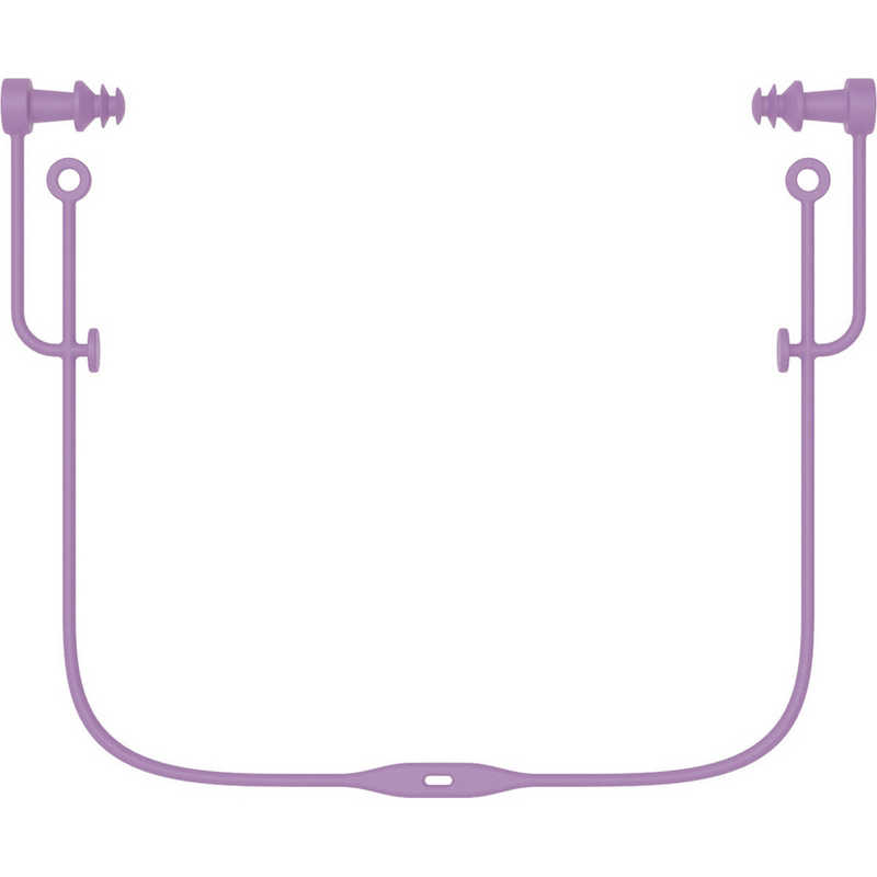 スワンズ　シリコーン耳栓 (コード付き・大人用) ラベンダー　SA57AB