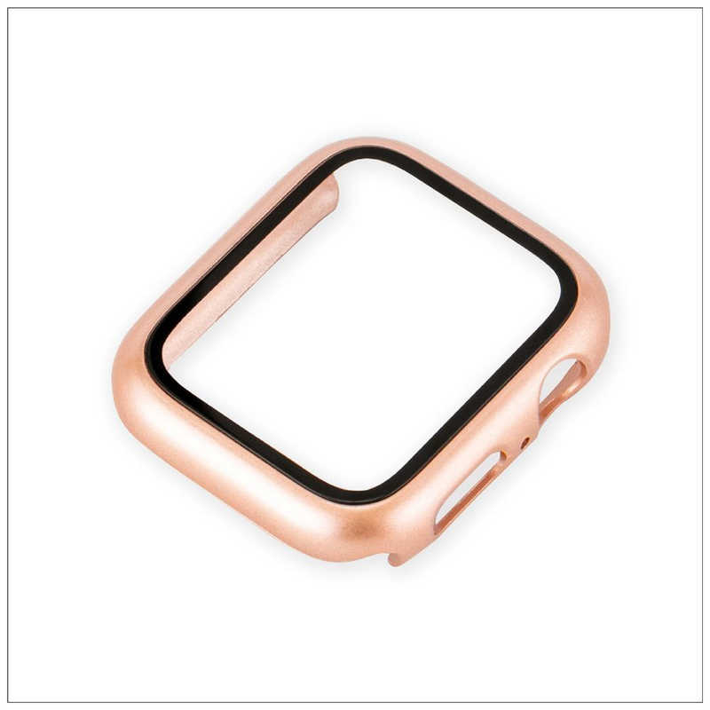 ナカバヤシ Apple Watch SE用 44mm 液晶保護ガラス+ケース SMWCAW441PG