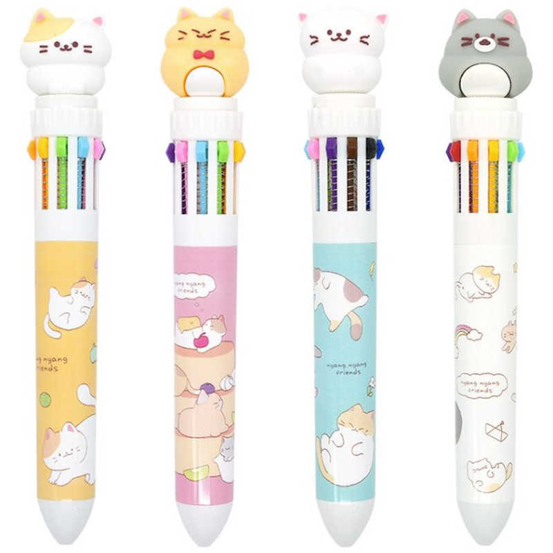 マイウェイ　ニャンニャン フィギュア 10色ボールペン PINK FOOT　MB014