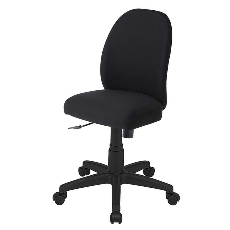 ナカバヤシ　ポケットコイル抗菌チェア ［W535xD470xH810〜900mm］ ブラック　RZC-801BK