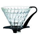 ハリオ V60耐熱ガラスドリッパー HARIO ブラック VDGN-03-B