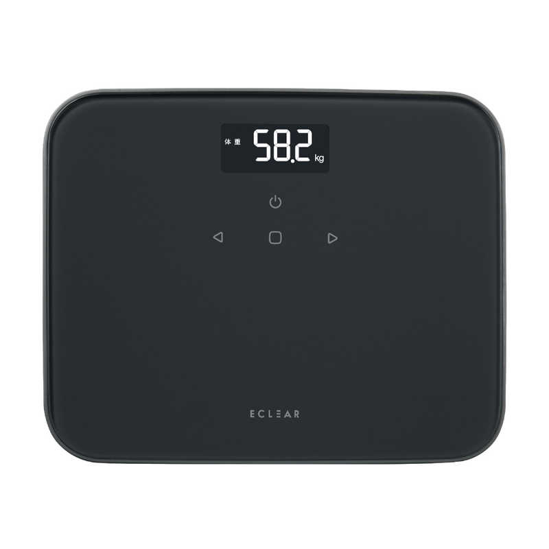 エレコム ELECOM ヘルスメーター ECLEAR Plus チャコールブラック HCS-S02BK