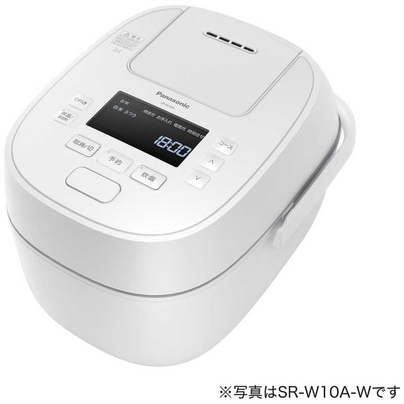 おどり炊き ECJ-XW100 パナソニック　Panasonic　炊飯器 1升 (おどり炊き)可変圧力IH ホワイト W　SR-W18A-W